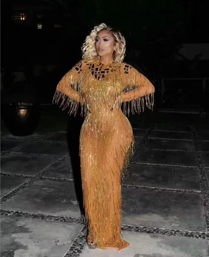 AD1742 Kimshein Luxury Evening Dresses Crystal Long Dress