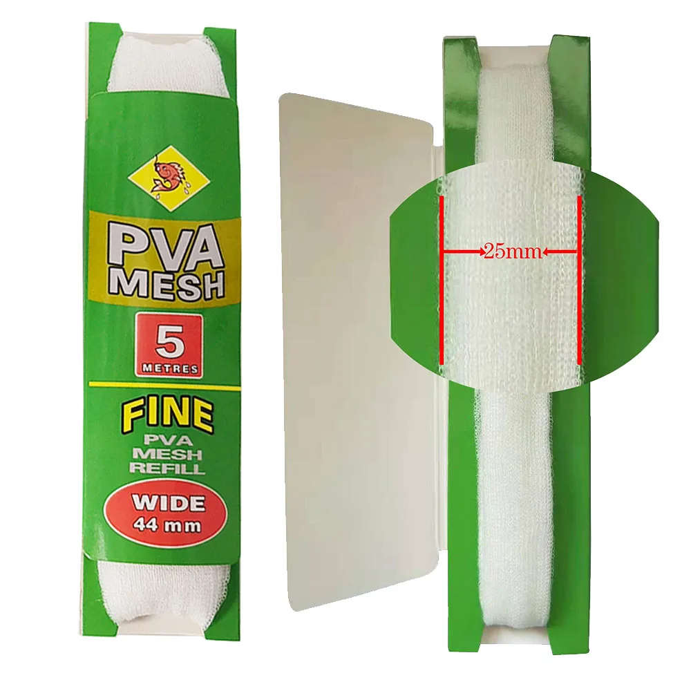 3 Rotoli Di Rete PVA Per Pesca Alla Carpa | 5 Metri Ciascuno, Larghezza 25 Mm | Dissolvenza Rapida (40 Sec - 2 Min) | Accessori Per Boilie