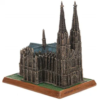Landmark Building Model Ornaments Decoration Resin Sculptures Cologne Cathedral