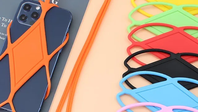 Universal Silicone Cell Phone Lanyard Holder Case Cover