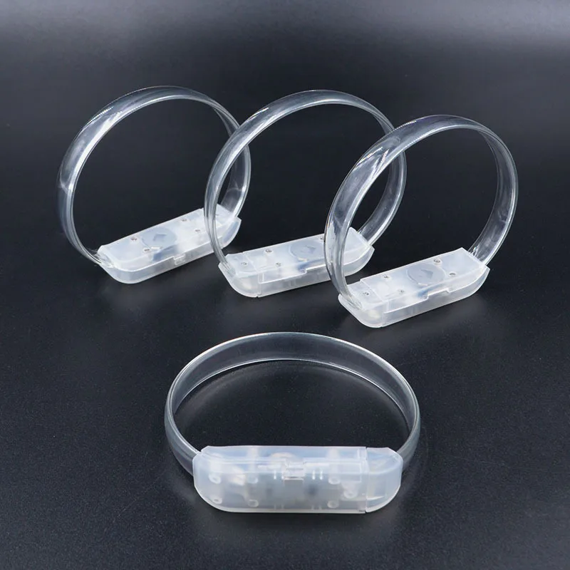 RICHSHINING 15 Multicolor TPU LED Light Bracelet Remote Control Wristband for DMX Party Decoration Celebration  Concert