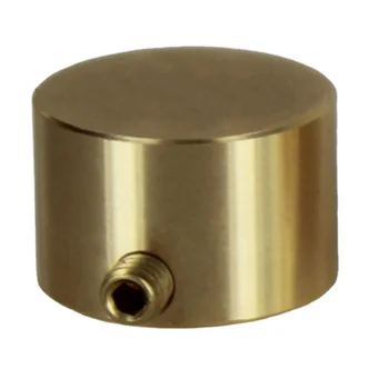 CNC Machined Brass polishing Plain large Dimmer rotary control Knob With Set Screw factory price