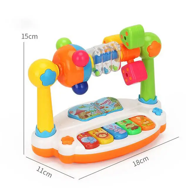 Низкий минимальный заказ дешевая игрушка для детей и младенцев раннего обучения пианино светлая музыкальная музыкальные
