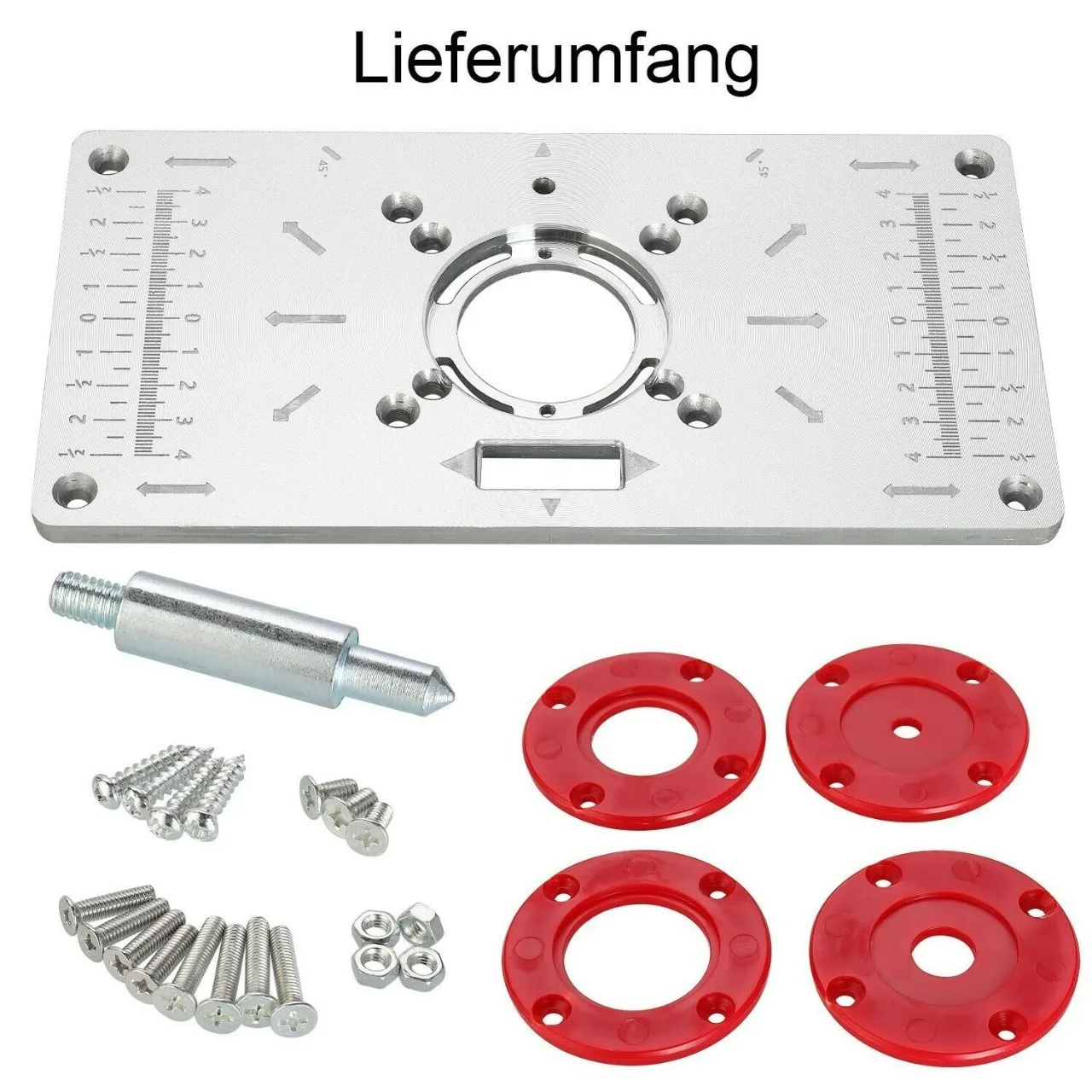 New Woodworking Router Table Insert Plate Aluminum Trimming Machine