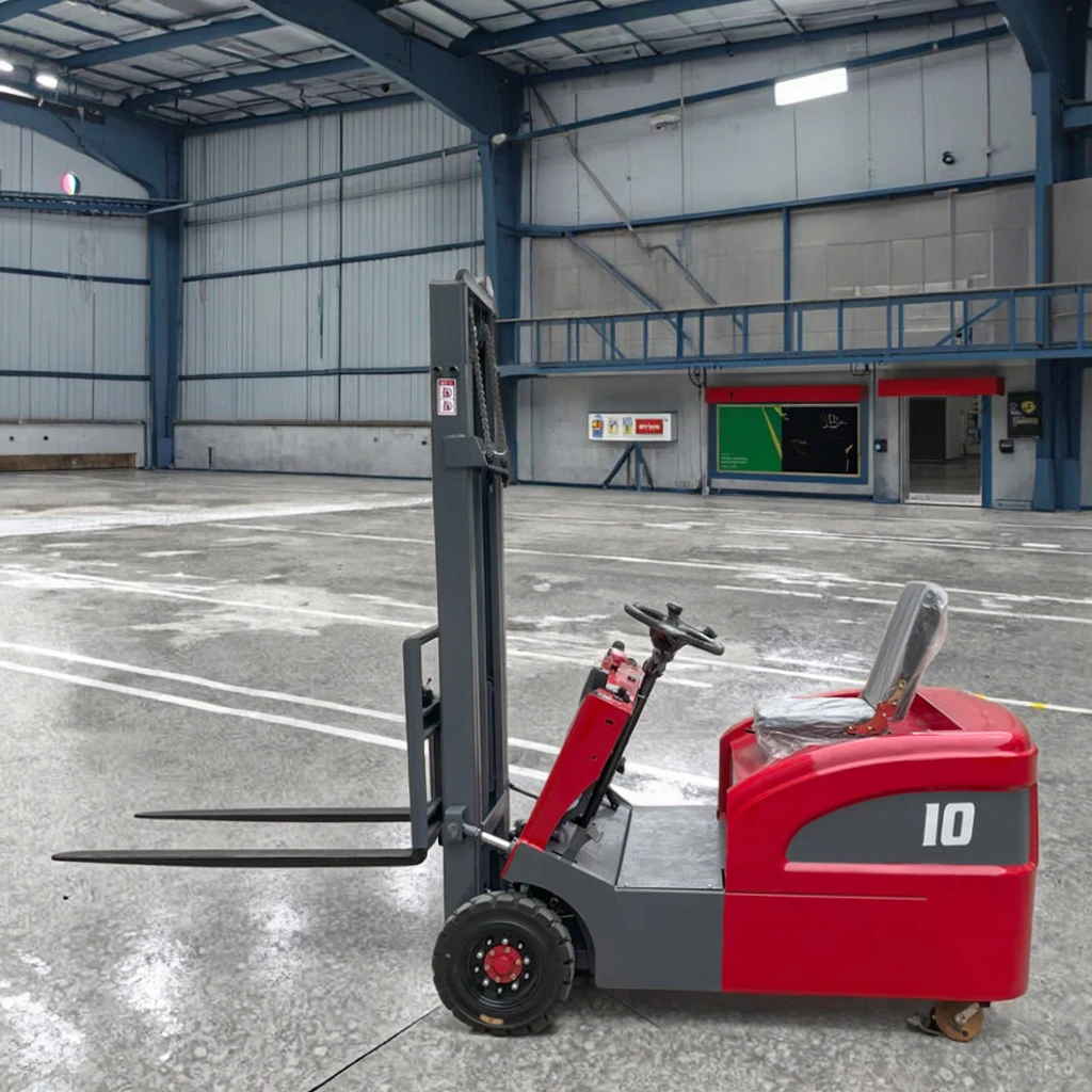 product professional manufacturers new 2ton small electric forklift pallet jack with solid 125mm tire all wheel fork-3