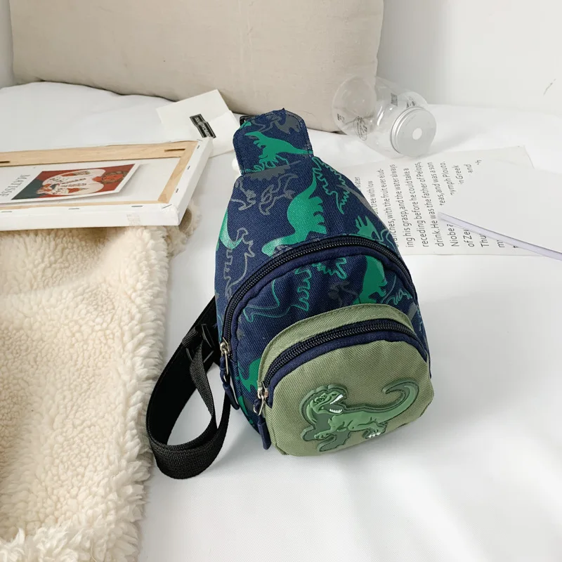 VALICLUD - Sac à Bandoulière Enfant Dinosaure - 15.5x14cm - Oxford Réglable - Parfait Pour Randonnée