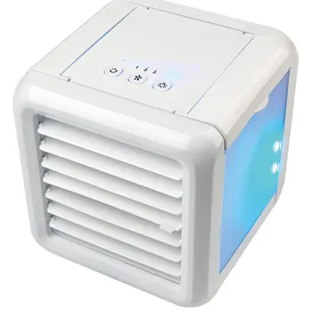 Portable Mini USB Air Cooler Desktop Small Air Conditioning Fan with Moisturizing Spray Air Water Purifier
