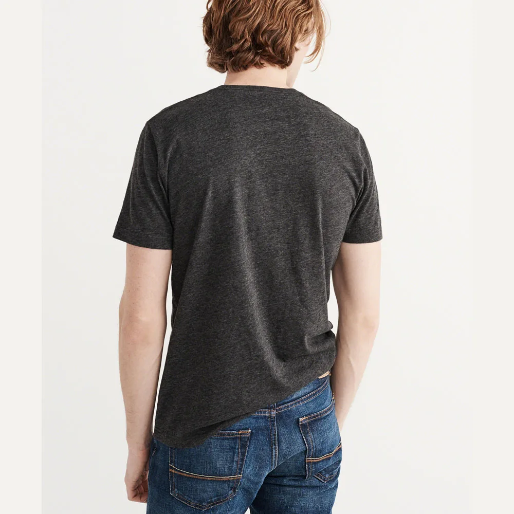 男士透气素色标志定制麻t恤吊带背心男式玩具t恤倒hommes超大男式t恤