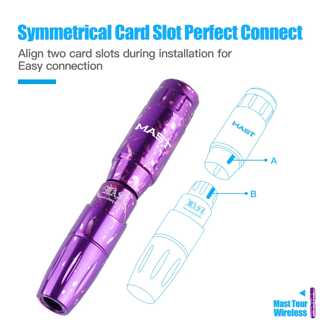 Dragonhawk Mast Tour Wireless Tattoo Machine Pen With Battery Power