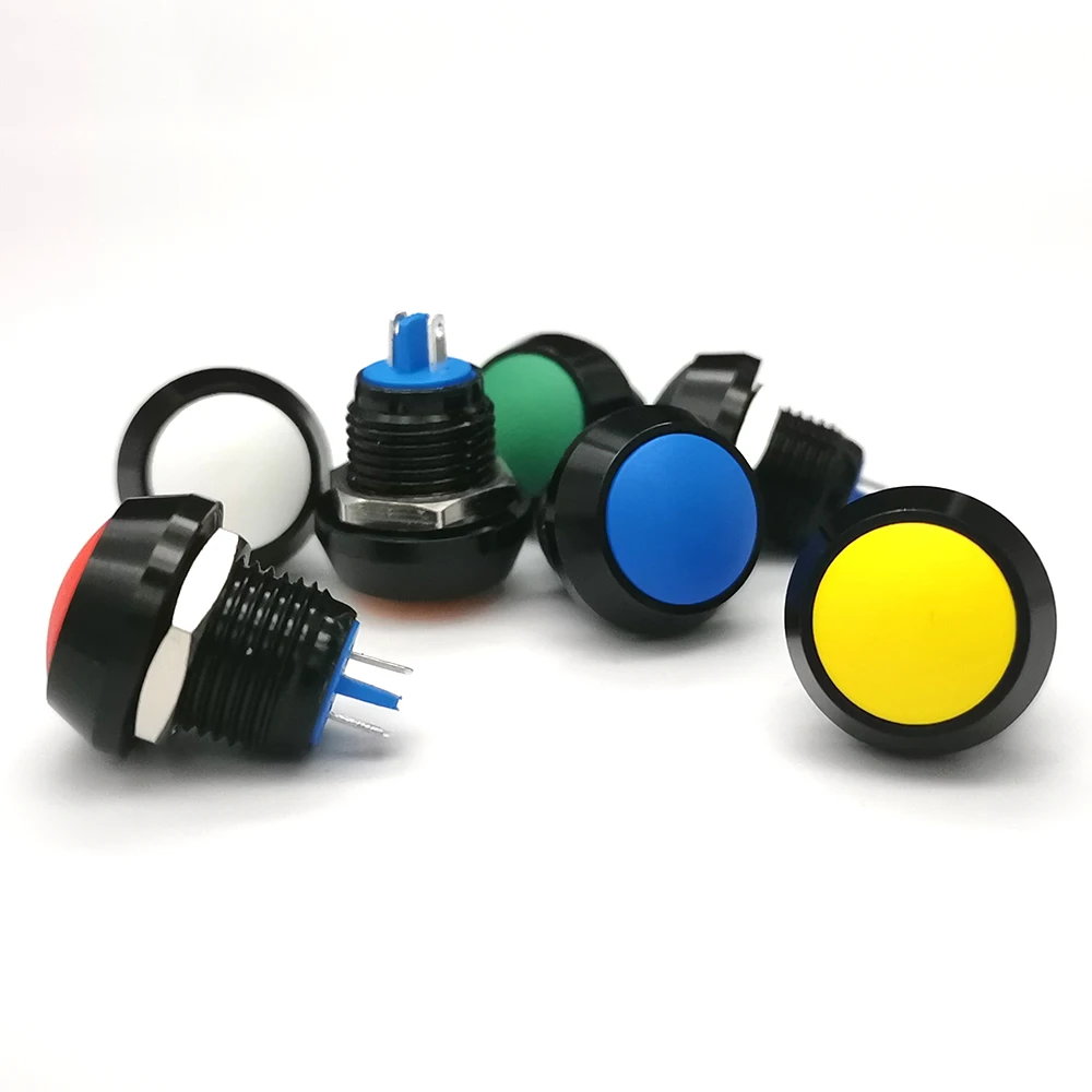RUNCCI-YUN 10pcs 12mm 12V 2A Momentary Push Button Waterproof - View #2