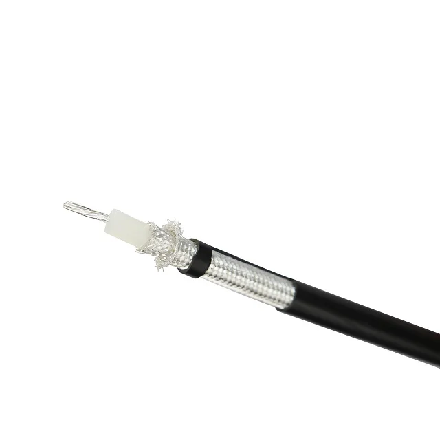 RG214/U coaxial cable SC conductor solid PE insulation for GPS ANTENNA system