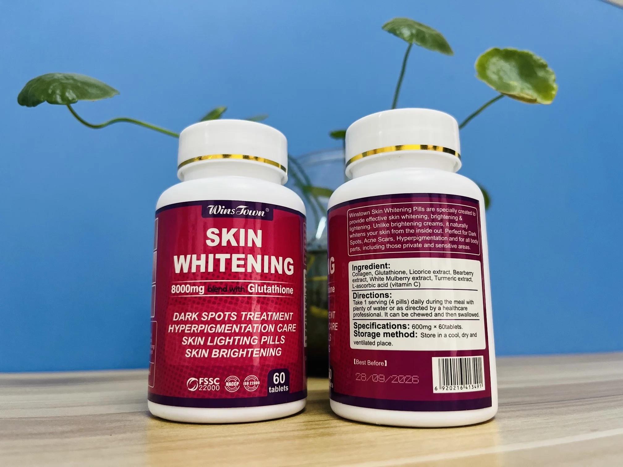 Alibaba.com: Winston 60 Capsules Skin Whitening Pills, 8000mg Glutathione  for Hyperpigmentation Care: Access diverse packaging options and a reliable  supply chain for your business needs
