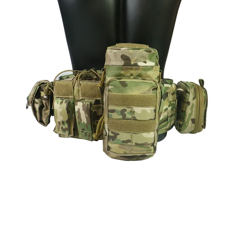 Adjustable Multi Functional Field Training Waist Belt with Nylon Soft Cushion Load-bearing Waist Belt