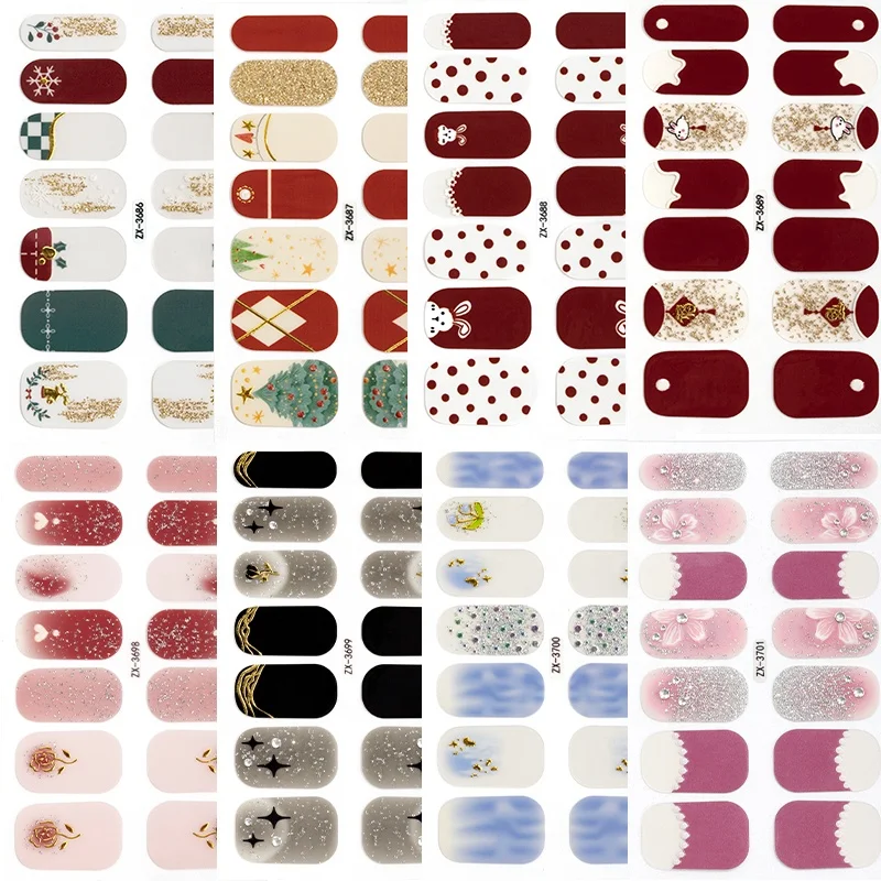 3D Bronzing Nail Stickers - High-Style European & American