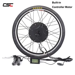CSC 48V 1500W Waterproof built-in controller inside the Motor electric bike conversion kit with the tyre
