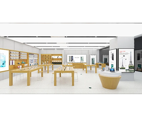 Professional Phone Store 3D Layout Design Free Interior 3D Design for Apple Phone Store