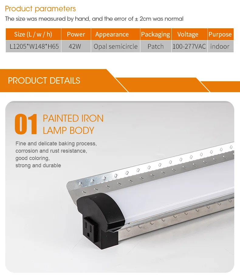 Linkable LED Utility Shop Light, 4 FT, 48 Inch Integrated Fixture for Garage