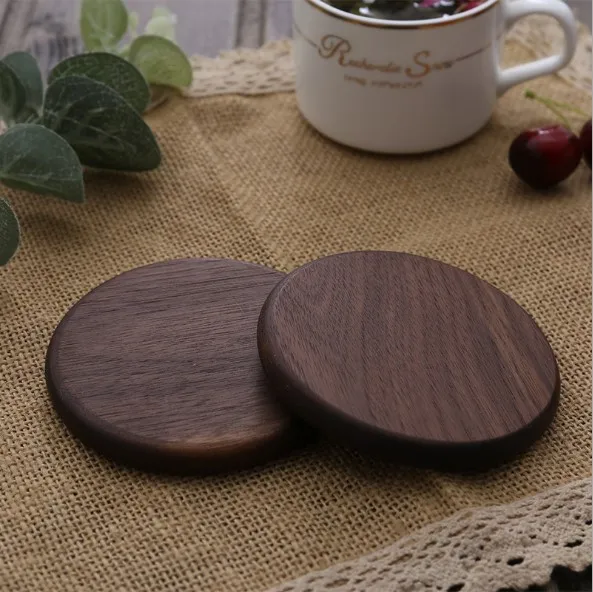 Round shaped coasters set, Wooden Coasters for Drinks - Natural Paulownia  Wood Drink Coaster Set for Drinking Glasses, Ideal for Coffee, Tea, Mugs,  Cups, Wine Glasses.