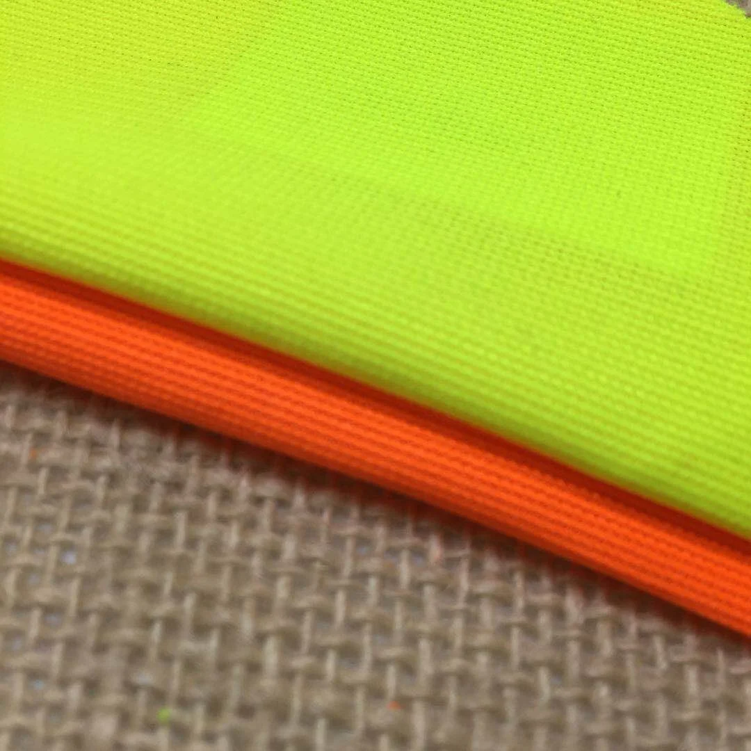 Polyester Tricot High Visibility Neon Reflective Fabric for Clothing