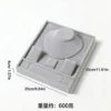 Gray Velvet Multipurpose Jewelry Stand