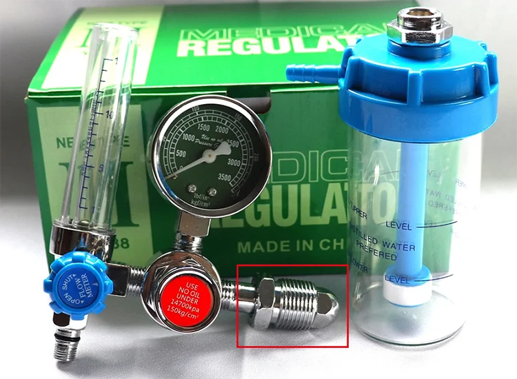 High Quality Oxygen Regulator With Flowmeter Medical Oxygen Pressure Regulator Hospital