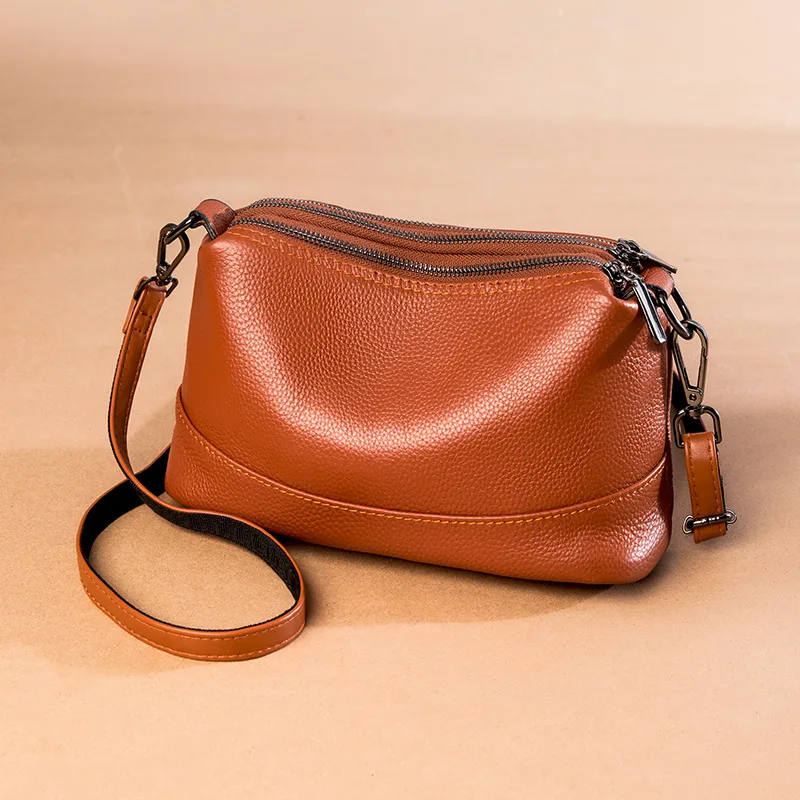 Bagsplaza Latest Fashion Simple Style Custom Crossbody Bags Women Handbags Ladies Genuine Leather Shoulder Bag