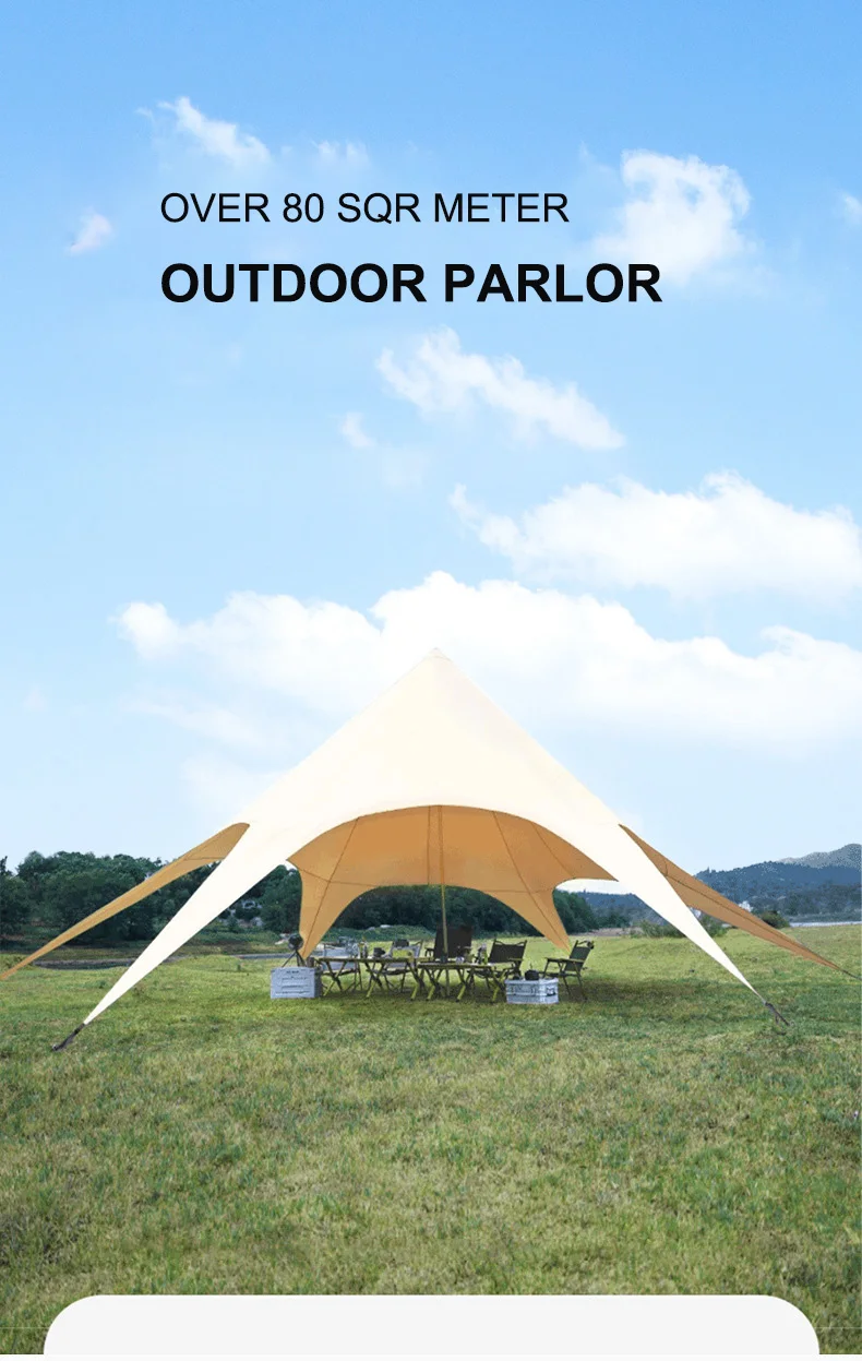 Big Glamping Octopus Tent Outdoor Party Camping Awning Tent For Events