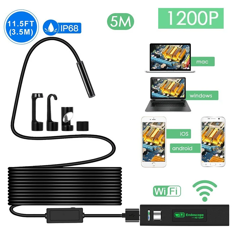 Endoscopio - Telecamera video ispezione WiFi USB - Recensione - Nicola