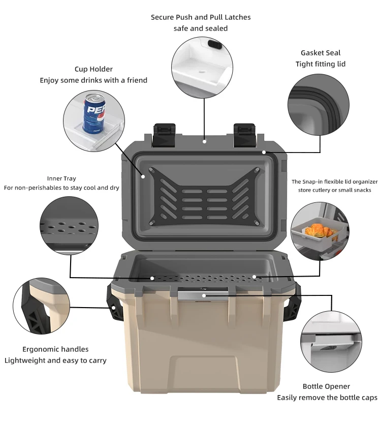 Custom Cooler Box Custom Cooler Box 15L - Portable Ice Cooler for Outdoor