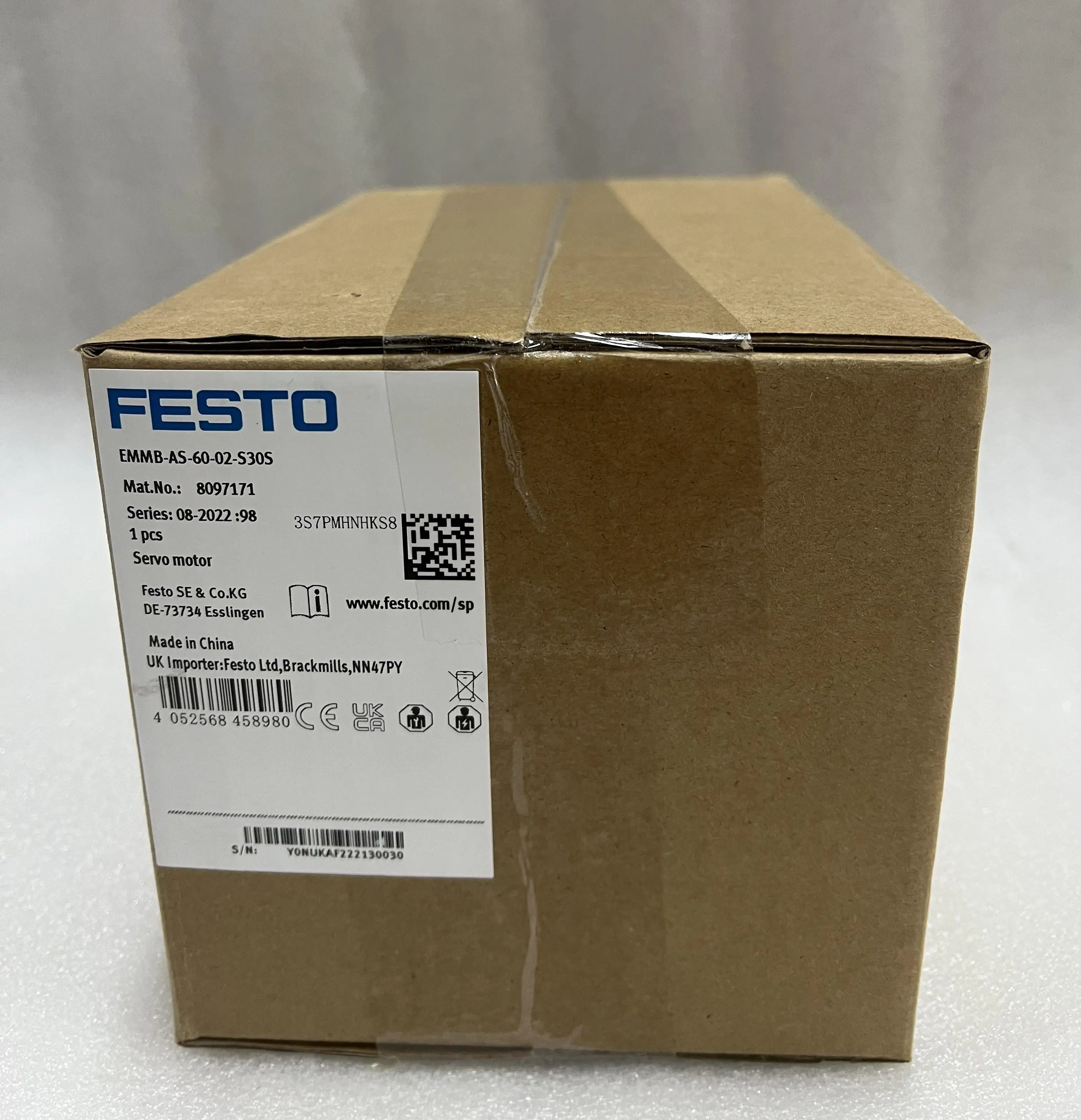 Festo Servo Motor EMMB-AS-60-02-S30S