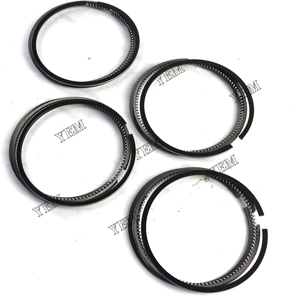 Diesel Engine Repair Parts New 4 Sets for Isuzu 4JB1 4JB1T Engine STD Piston Rings 2