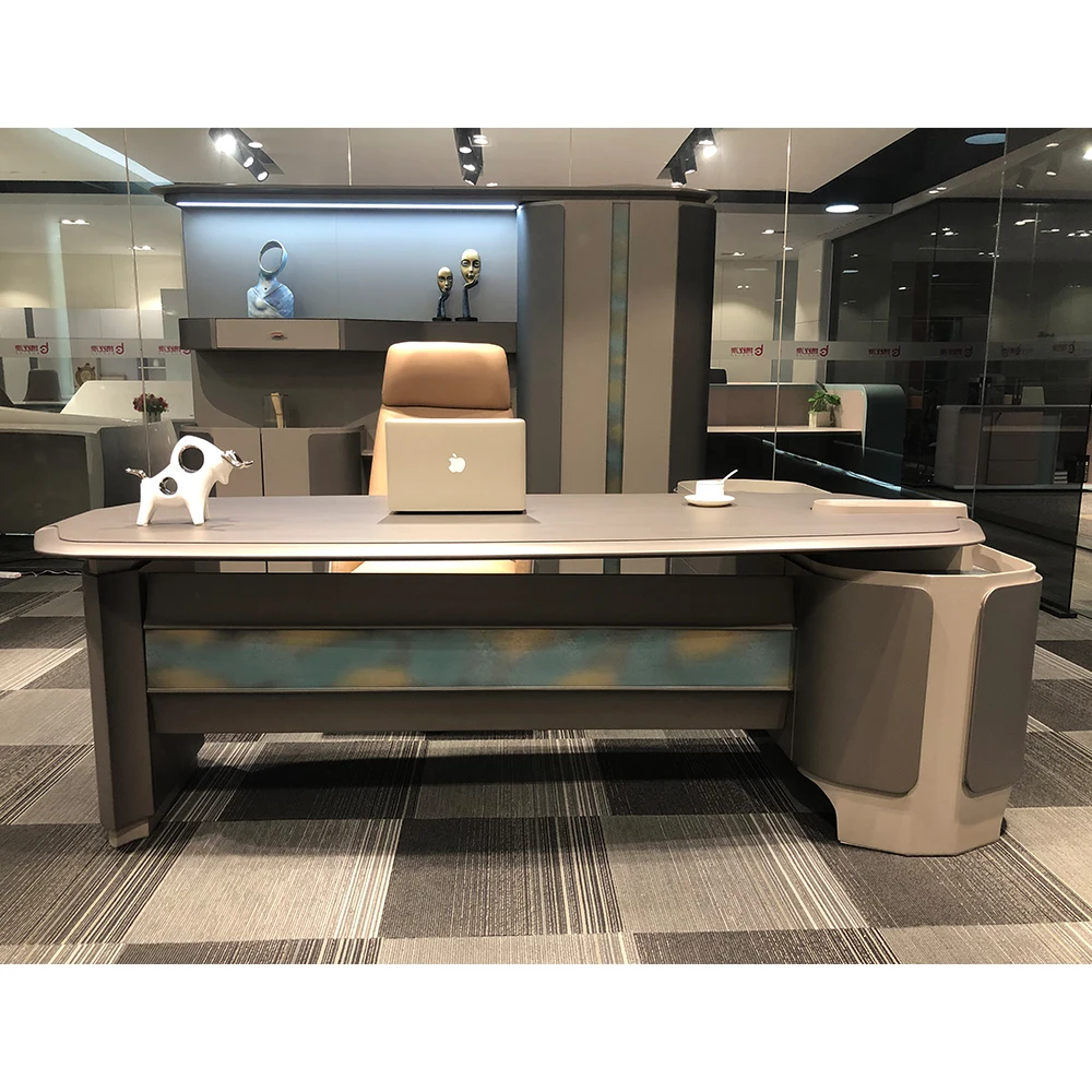 Highend Luxury Mdf Customizable Multifunction Lshaped Office