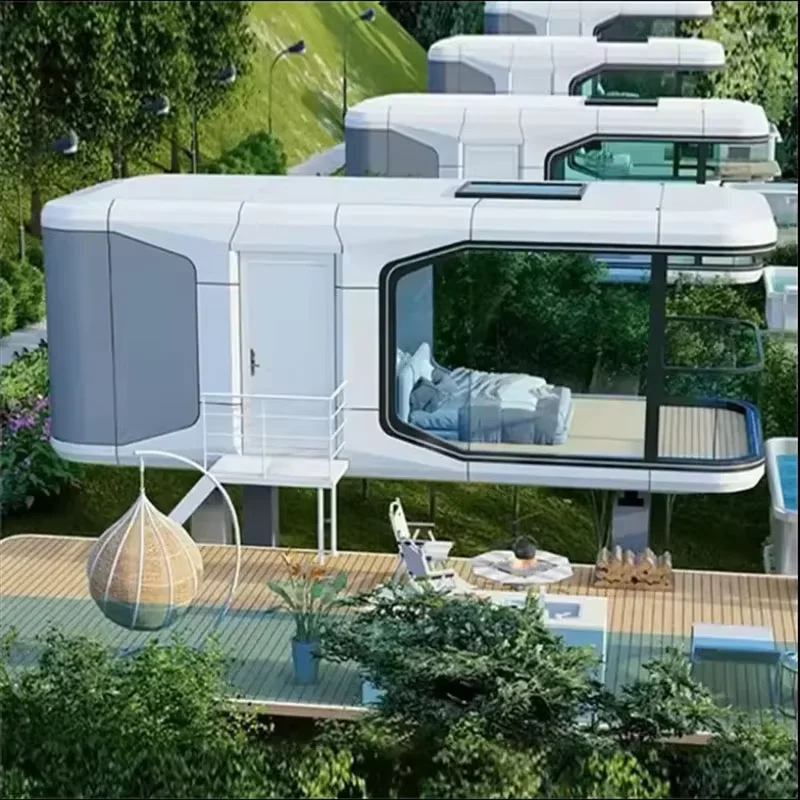 Space Capsule House Shipping Container Container House Extendable With Bathroom Office Pod Cabin