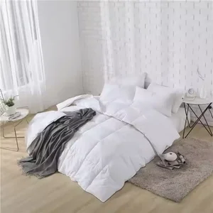 Luxurious Fluffy White Goose Feathers Down Comforter Ultra Soft All Seasons Hotel Collection Duvet Insert Bedding Set