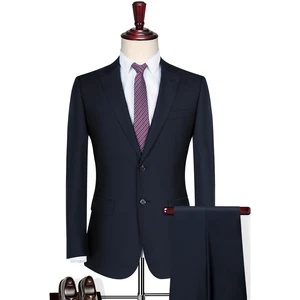 Customized OEM ODM Quality Luxury 50% Wool Two Piece Suit Slim Fit Regular Fit for Business Use