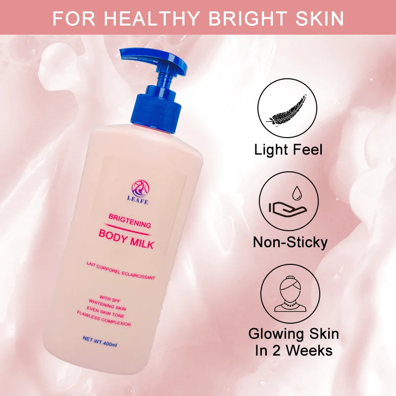 Private Label Bleaching Skin Whitening Lightening Body Milk Lotion Cream Niacinamide Whitening 2216