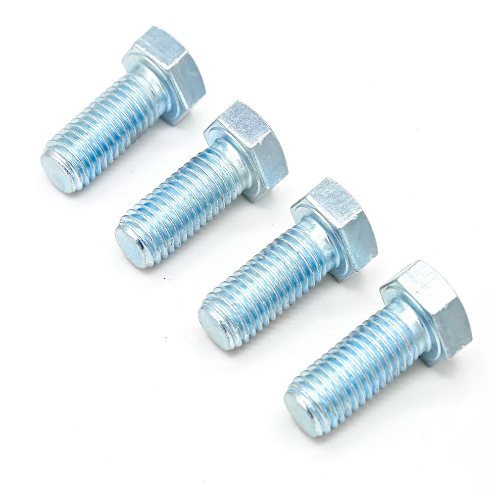 Bulloni Esagonali M5-0.8, Classe 8.8, Zincati, Filettatura Completa, Lunghezze 8mm A 55mm, Fastenere