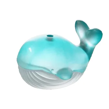 Creative home furnishings - Glass whale incense burner for interior decoration