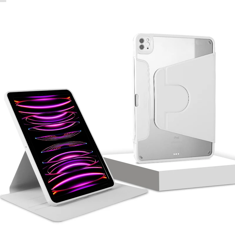 Tri-fold Magnetic Rotating Cheap Tablet Cases Tablet case Cover Packaging  for Ipad Pro 11 Inch