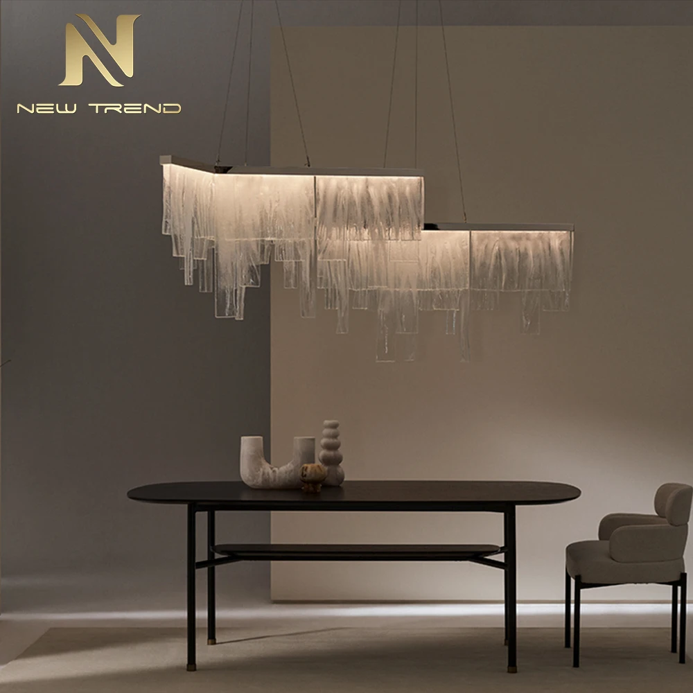 CPL-469 Contemporary Hand-Blown Glass Chandelier Custom Artisan LED Suspension Lamp for Luxury Living Room