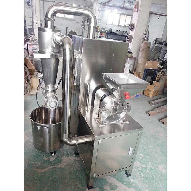 Industrial food grade red chili pepper and spice grinding machine food powder processing equipment with dust removal box