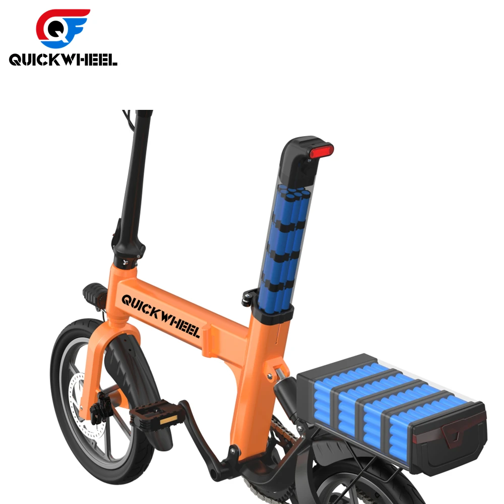 Складной горный велосипед Quickwheel 350 Вт 36 В 30 Ач литиевая батарея 16