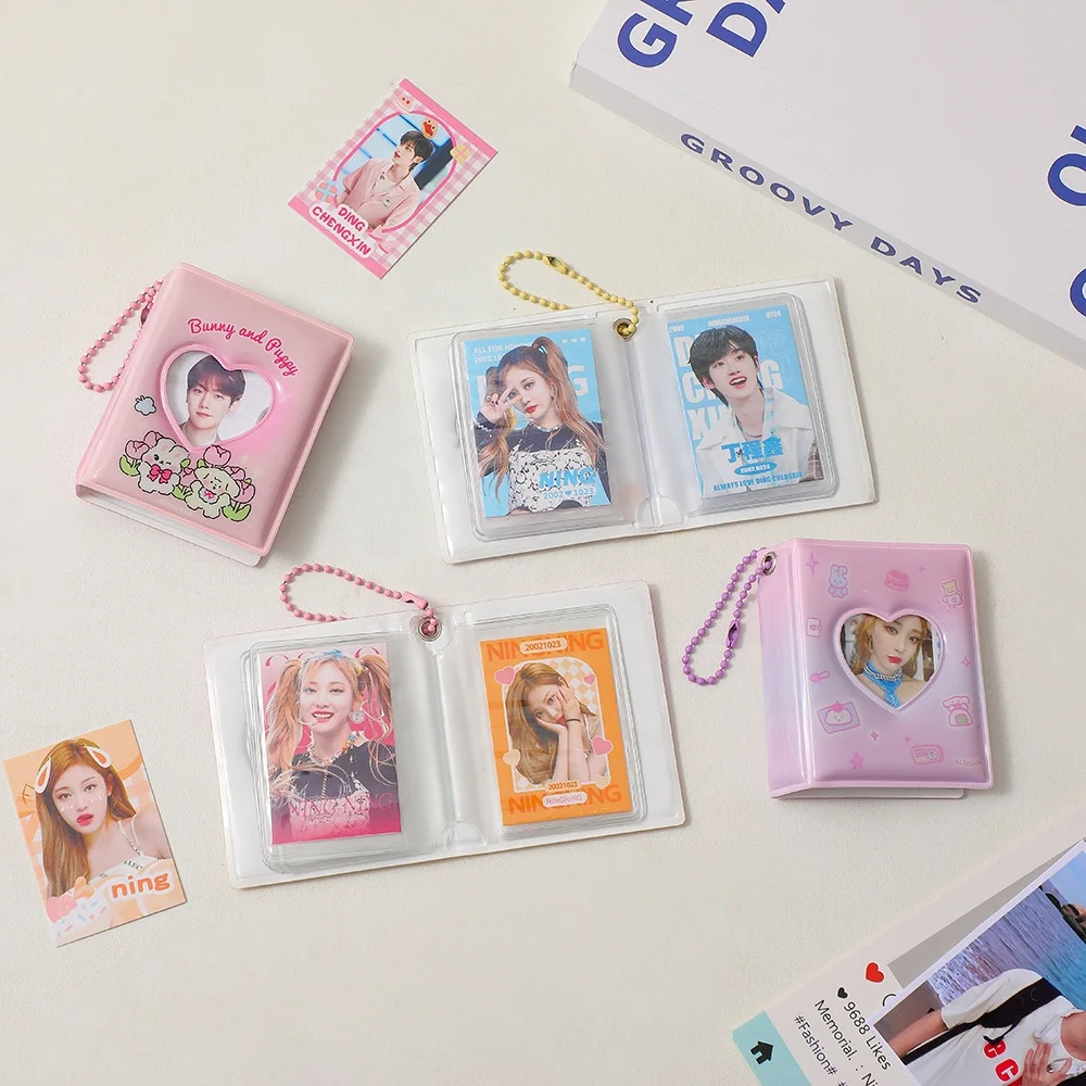 Wholesale Kpop News Group Merchandise Kpop Card Binder Keychain Printed  Photo Mini Binder Cardholders Key Chain Accesorios
