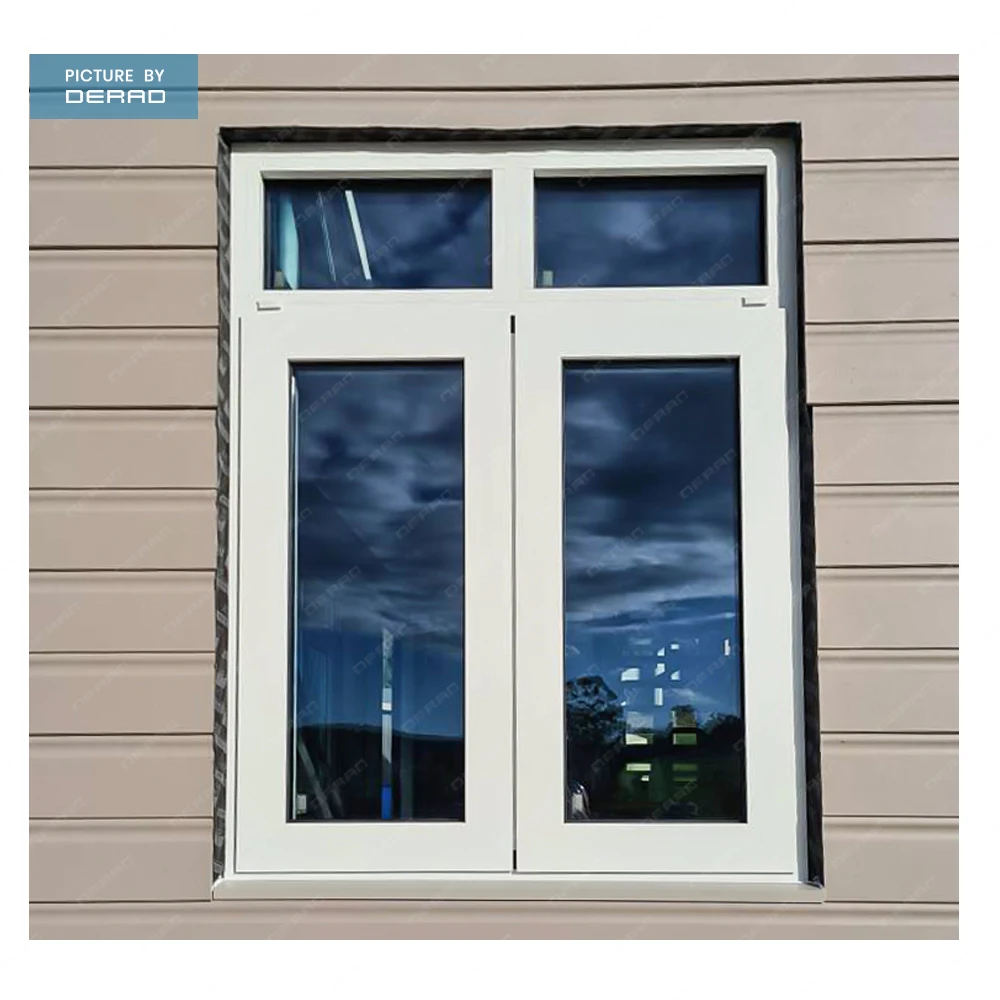 High quality aluminium frame casement windows with energy saving Low-e tempered glass for residiental bedroom living windows factory