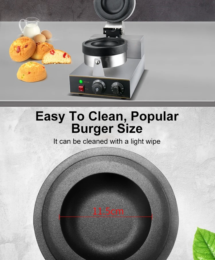 UFO Hamburger OEM snack Gelato panini press waffle flying saucer mesin UFO BURGER maker machine ice cream sandwich press cooker