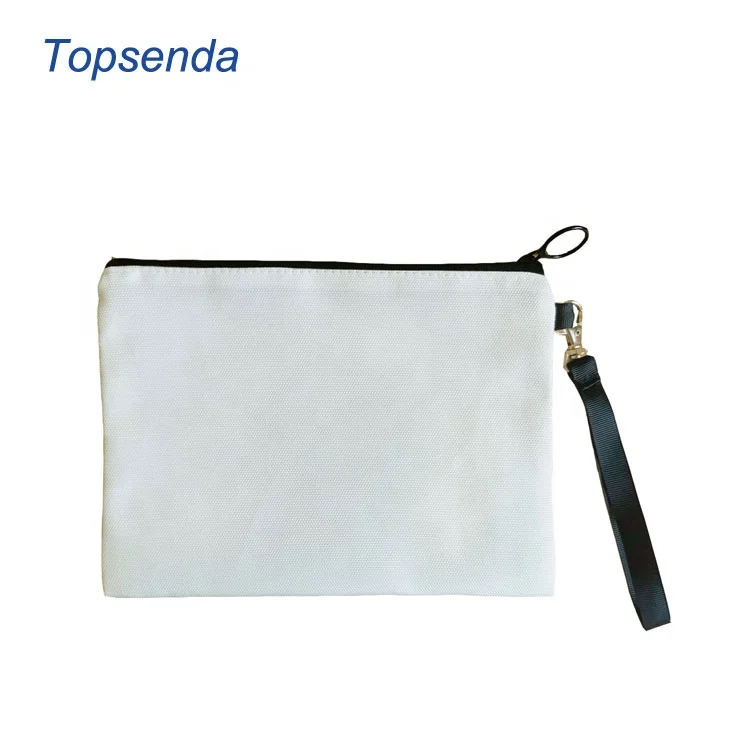 White Poly Canvas Makeup Bag for Sublimation//sublimation Makeup Bag//  Sublimation Blank//makeup Blank//sublimation Blank//cosmetic Bag 