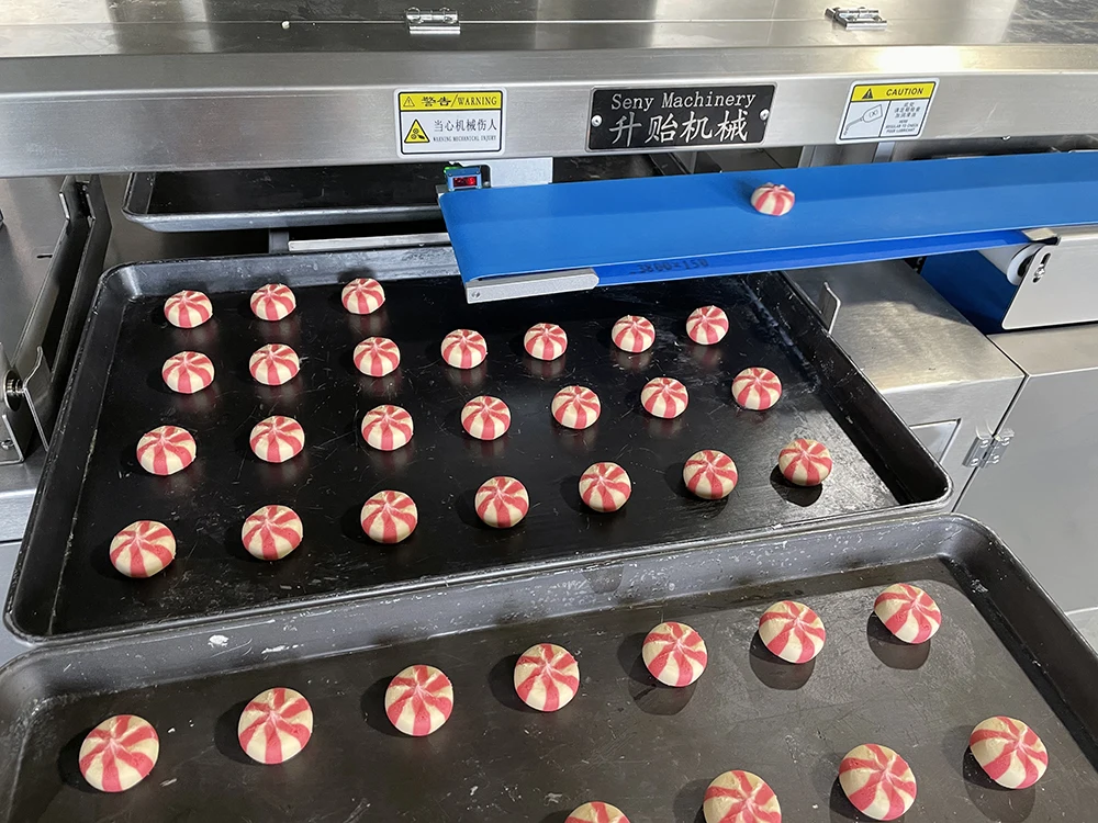 Automatic Double Color Chocolate Filled Cookies Ice Box Cookies Making Machine for Sale