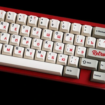 Retro Mechanical Keyboard PBT Keycap DIY Custom profile Hot sublimed Printed OEN Cheryy Gaming Keyboard Cap 203 keys/sets