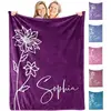 01-custom Blanket With 1 Name