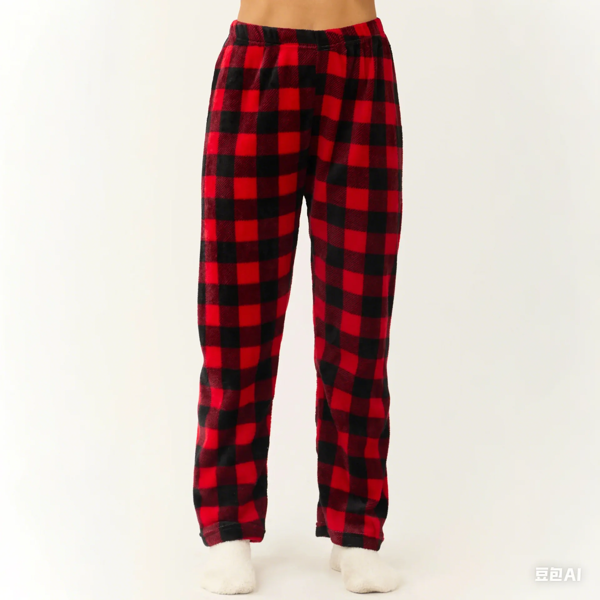 Holiday Pajamas Red And Black Buffalo Plaid Pajama Bottoms